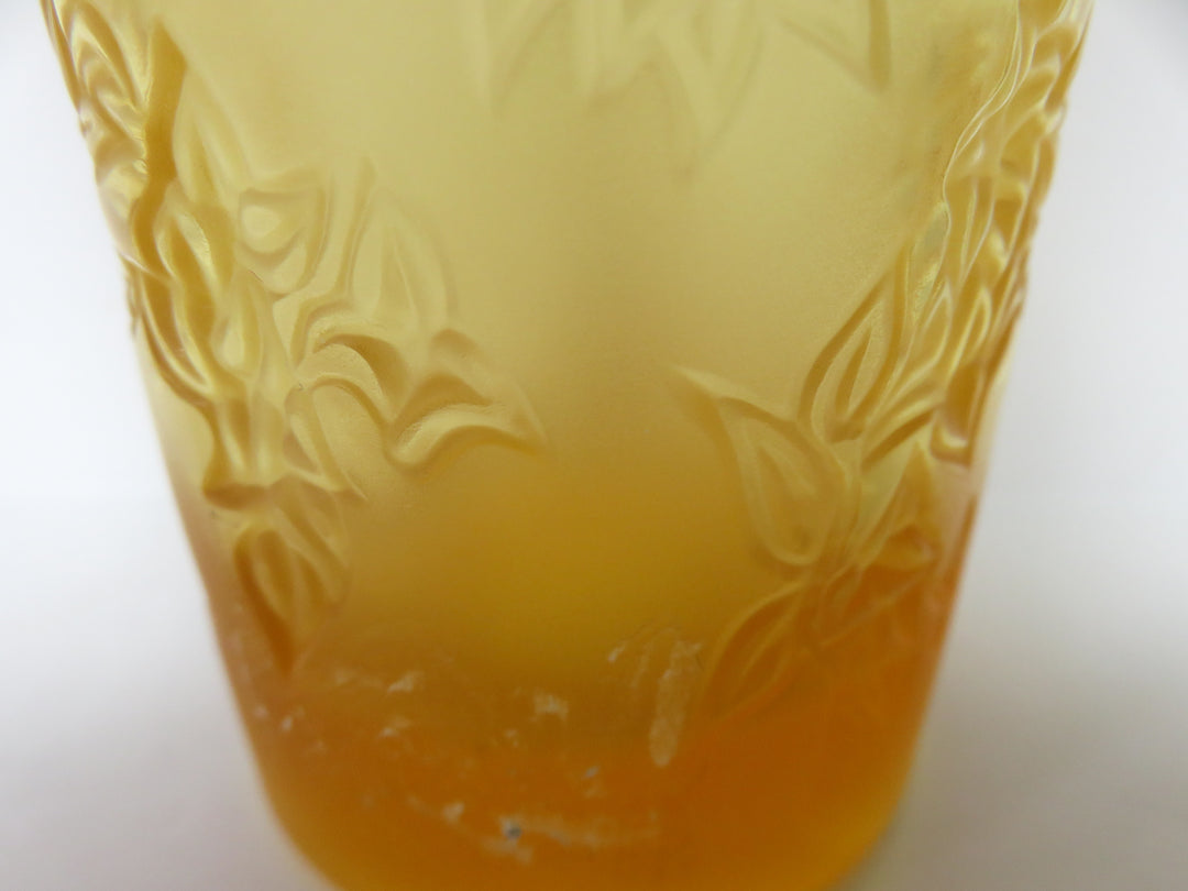 Llalique Bougainvillea Amber Vase