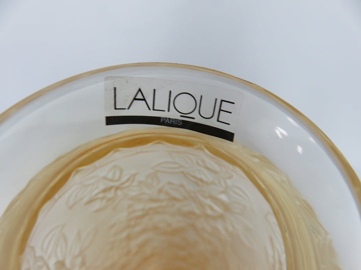 Llalique Bougainvillea Amber Vase