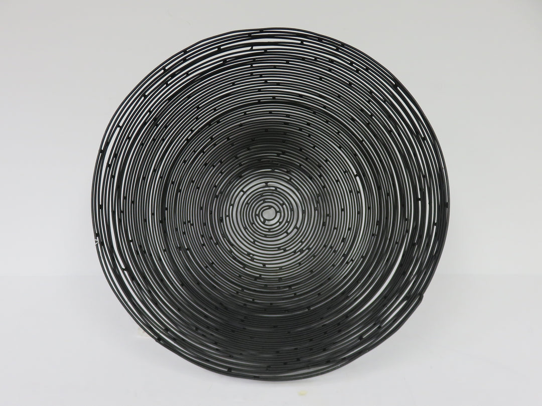 Black Modern Wire Bowl