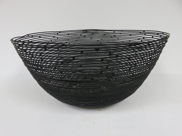 Black Modern Wire Bowl