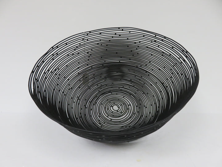 Black Modern Wire Bowl