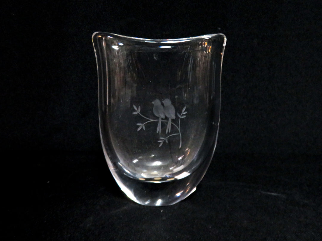 Orrefors Lovebirds Vase