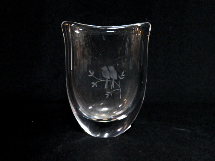 Orrefors Lovebirds Vase