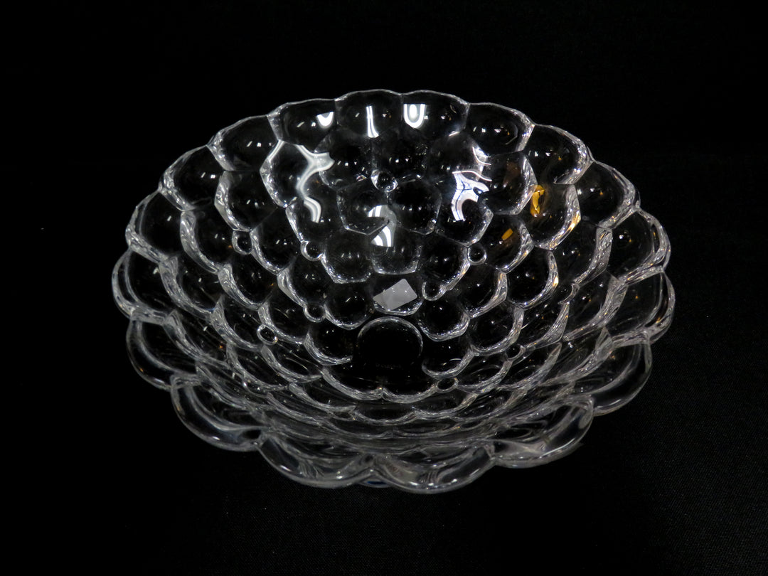 Orrefors Raspberry Bowl