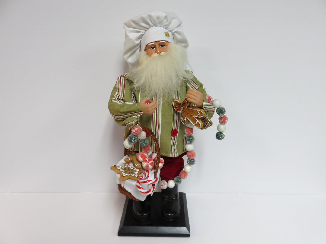 Santa with White Chef's Hat