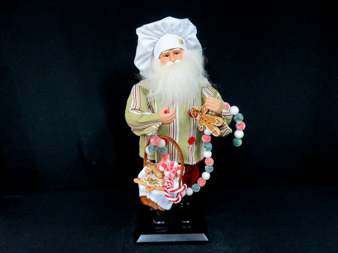 Santa with White Chef's Hat