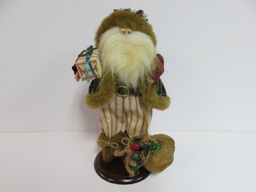 Santa with Fur Trimmed Coat