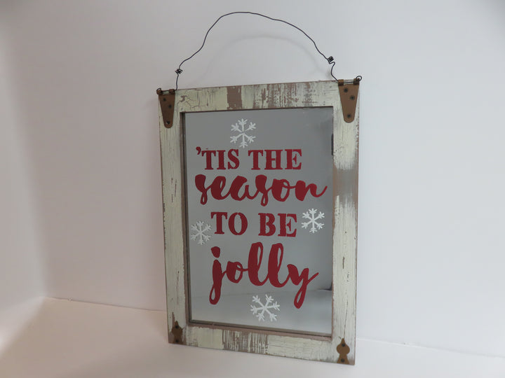Seasonal Windowpane Mirror