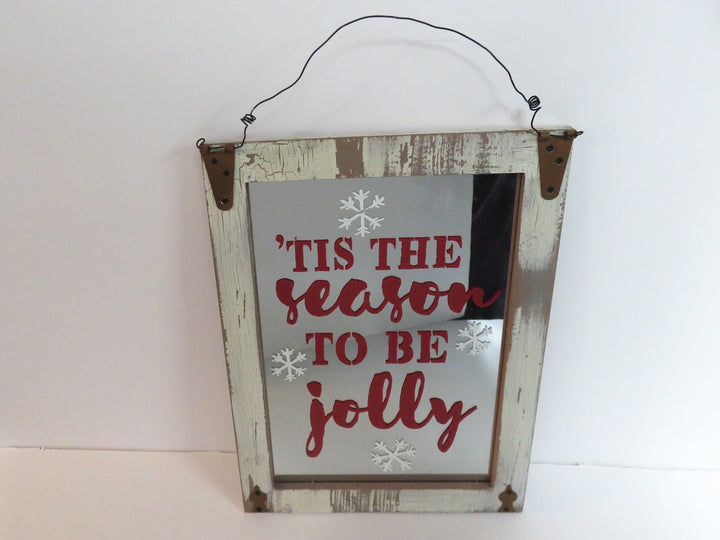 Seasonal Windowpane Mirror