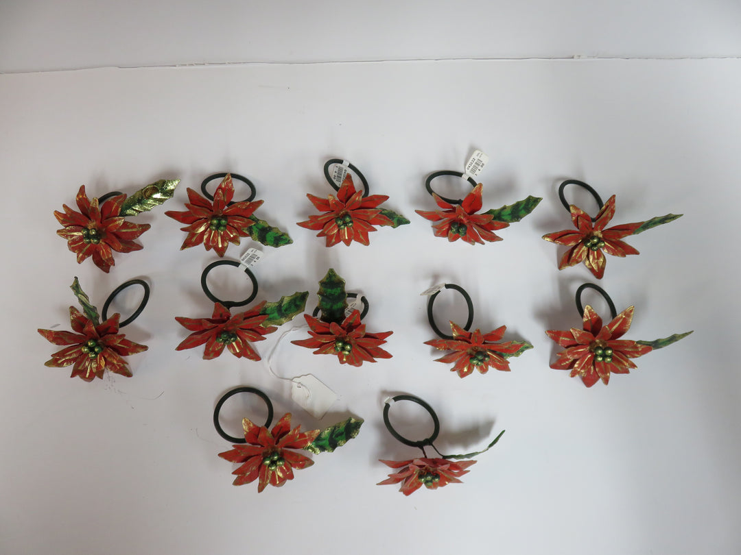 Poinsettia Napkin Rings