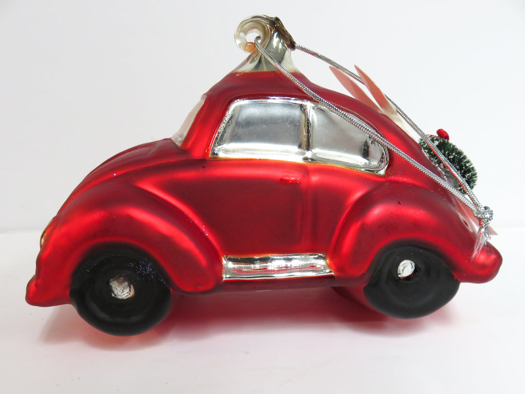 Red Beetle Auto Ornament