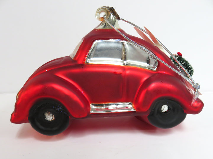 Red Beetle Auto Ornament