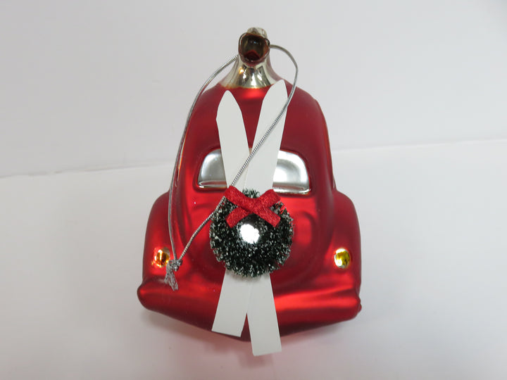 Red Beetle Auto Ornament