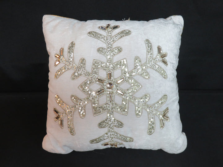 Pier 1 Snowflake Throw Pillow