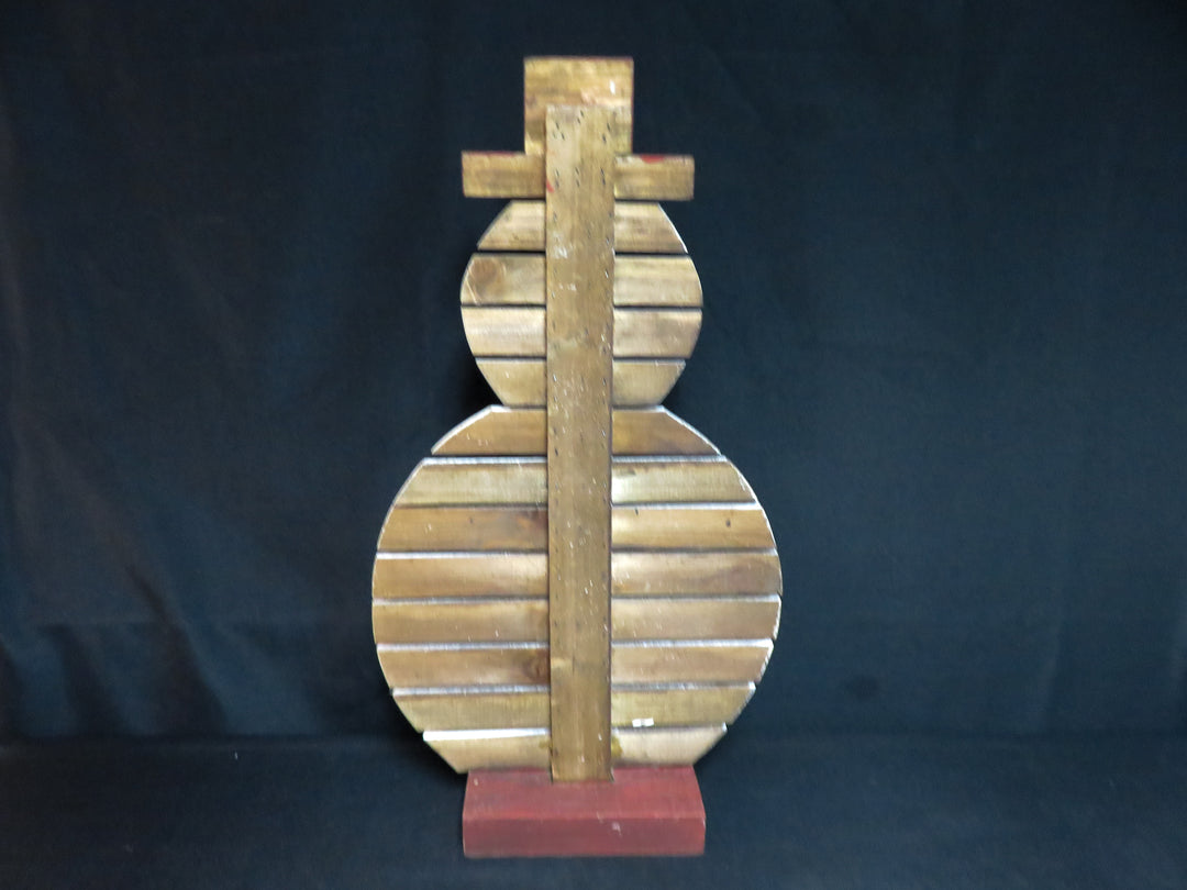 Painted Wood Slat Snowman