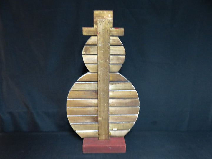 Painted Wood Slat Snowman