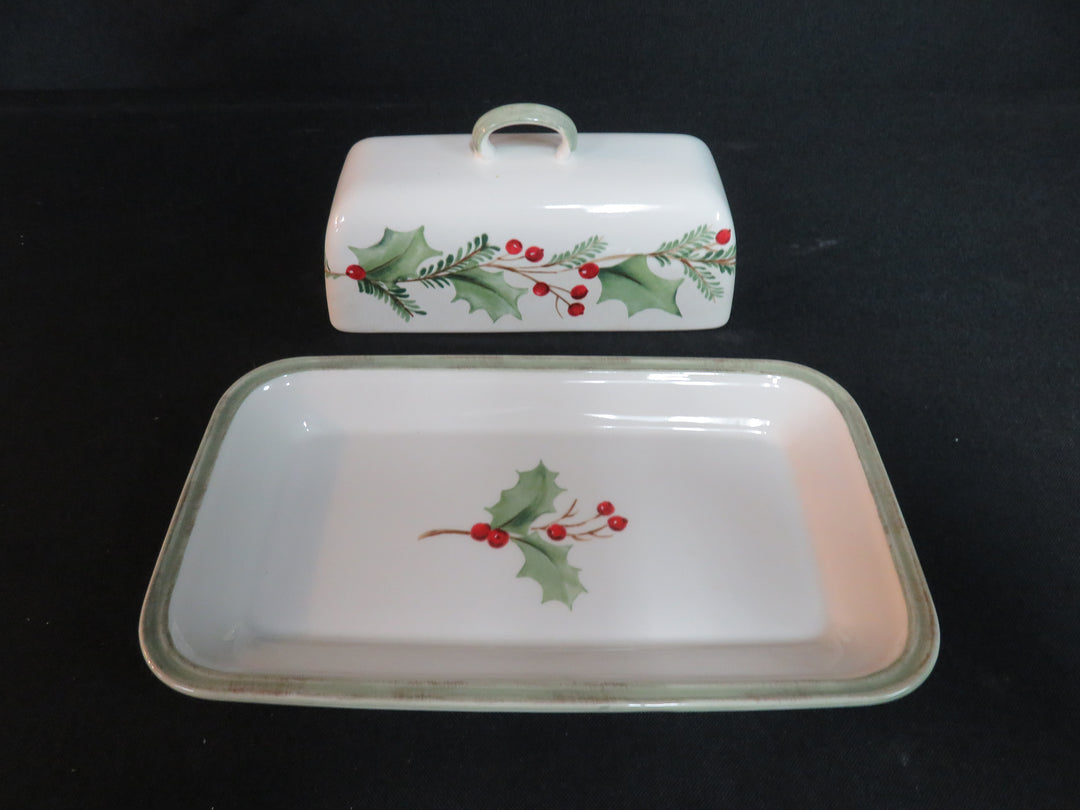 Lenox Holiday Gatherings Butter Dish