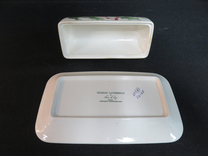 Lenox Holiday Gatherings Butter Dish