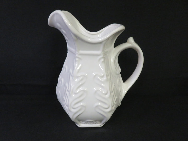 White Ceramic Pitcher - Clearance