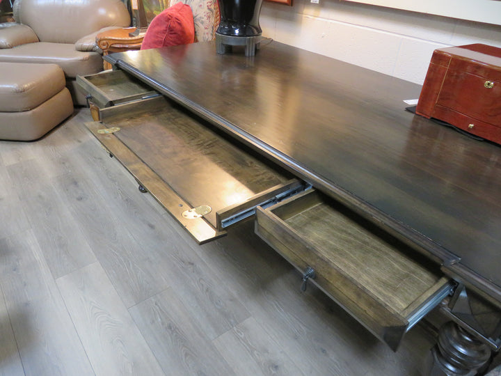 Dark Wood Writing Desk