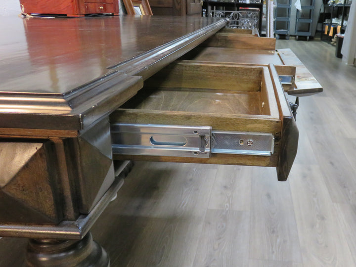 Dark Wood Writing Desk