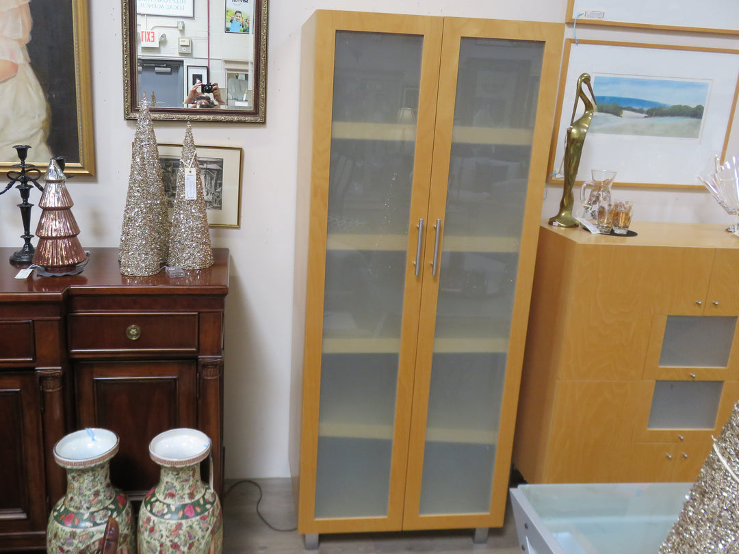 Contemporary Light Wood Cabinet