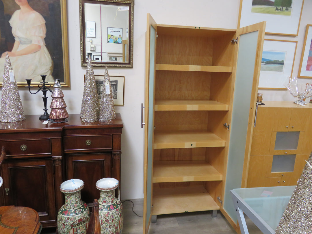Contemporary Light Wood Cabinet