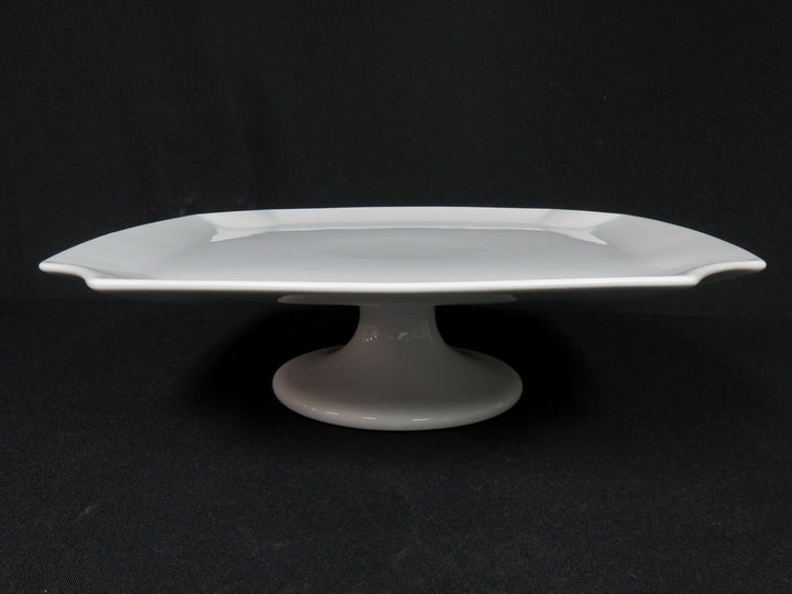 White Pedestal Serving Stand