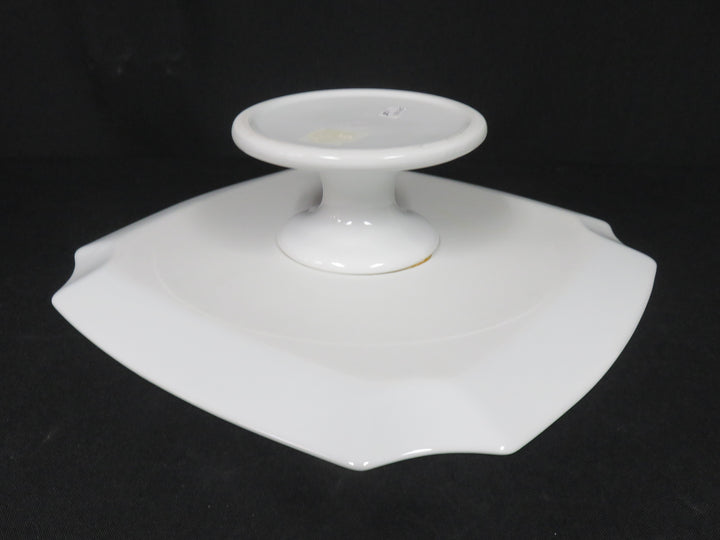 White Pedestal Serving Stand