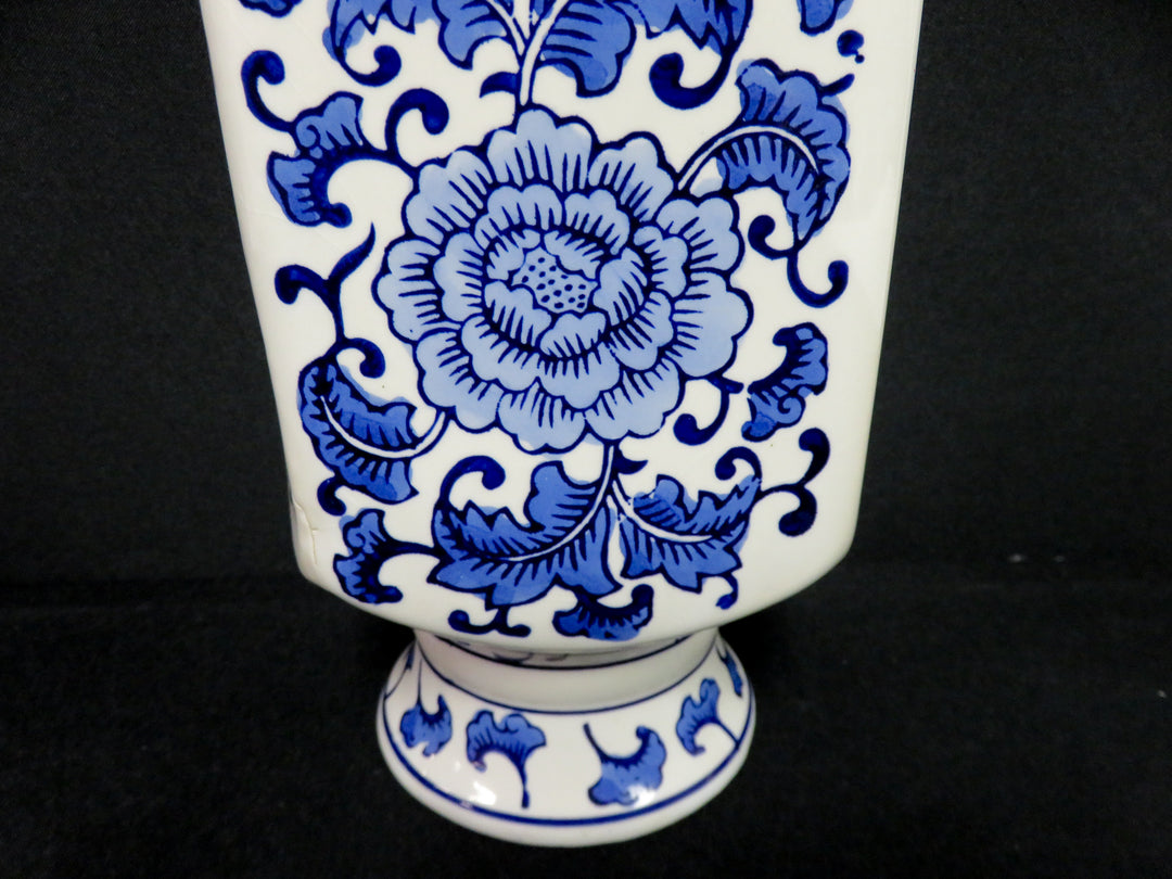 Blue and White Decorative Vessel