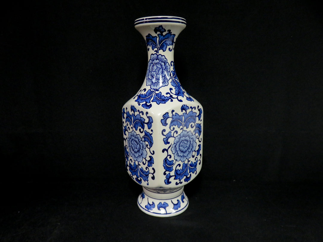 Blue and White Decorative Vessel