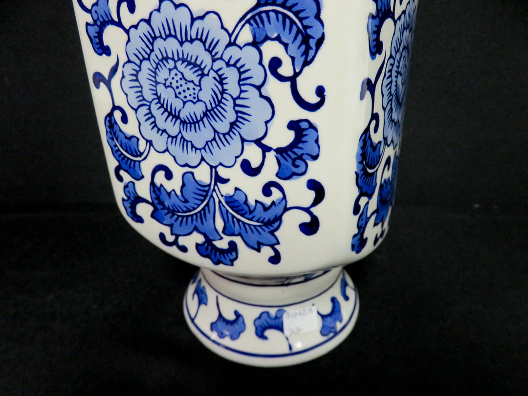 Blue and White Decorative Vessel