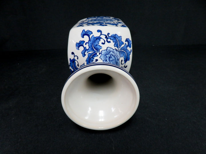 Blue and White Decorative Vessel