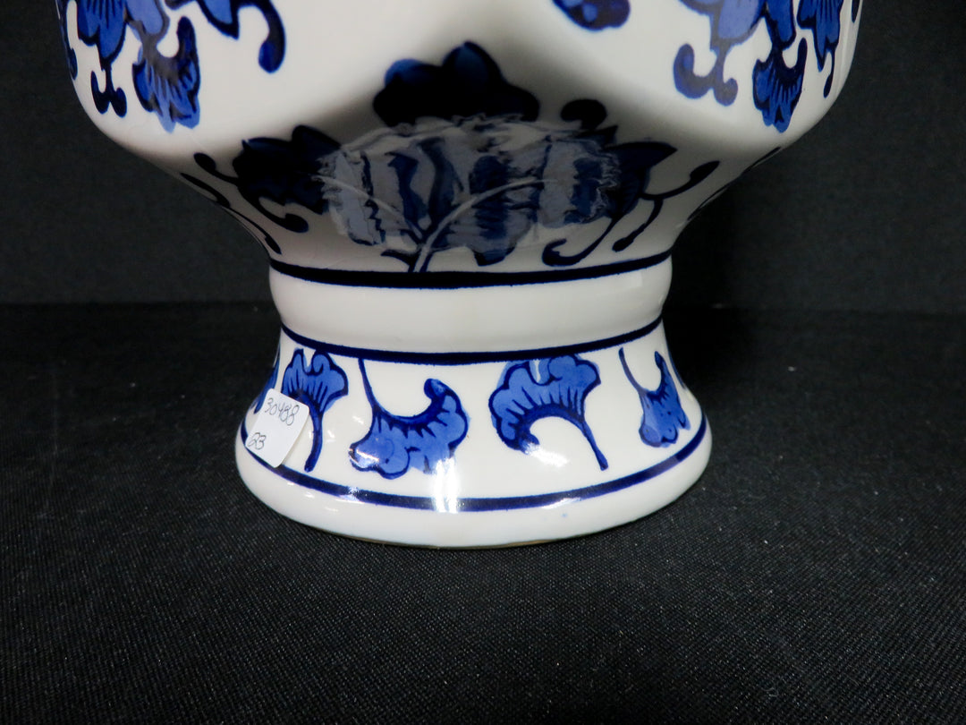 Blue and White Decorative Vessel
