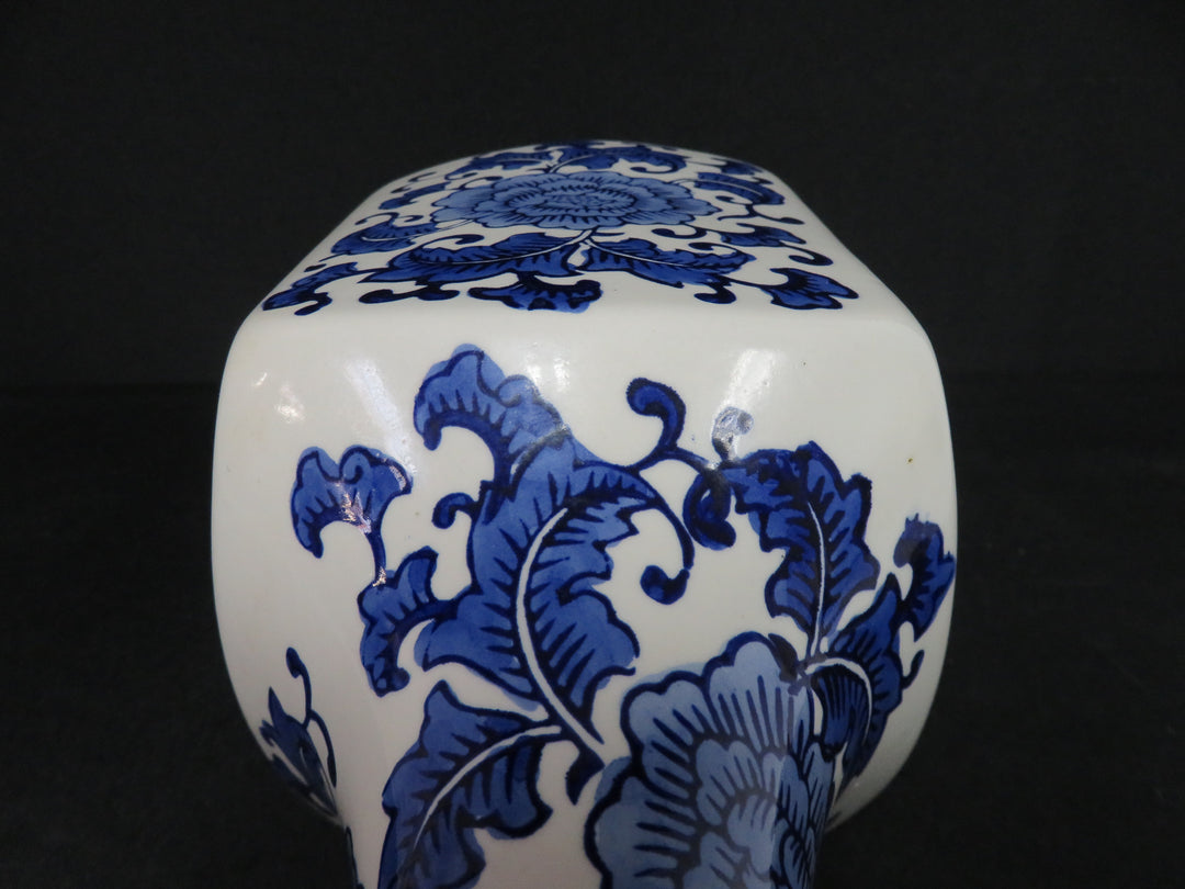 Blue and White Decorative Vessel