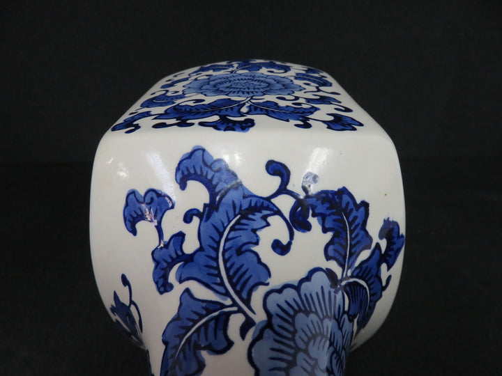 Blue and White Decorative Vessel