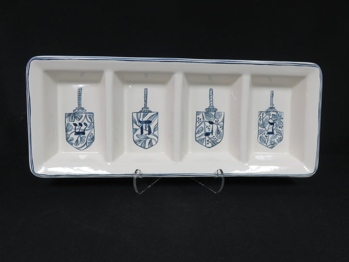 Pottery Barn Hanukkah Divided Dish