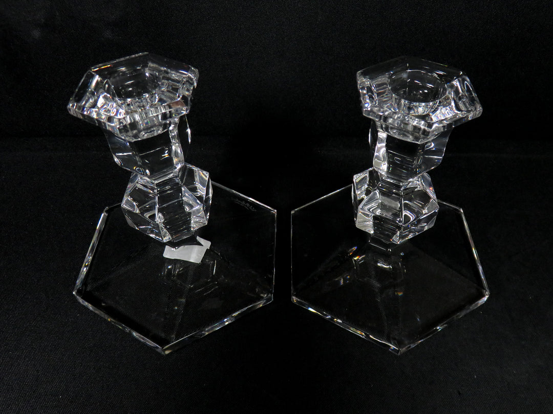 Val St. Lambert Candlesticks