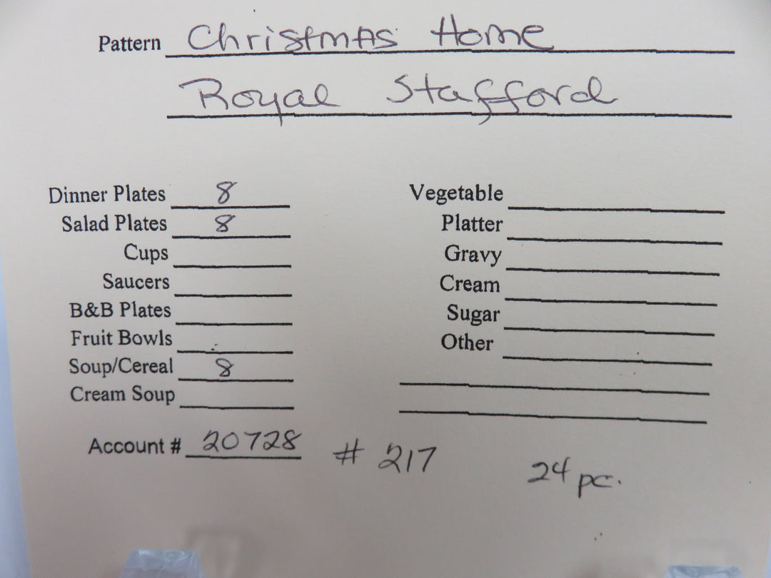 Royal Stafford China Set
