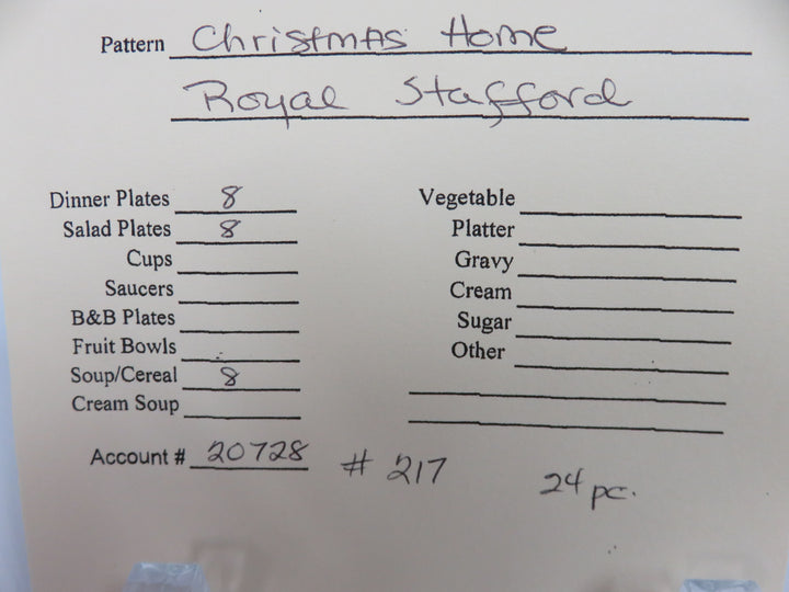 Royal Stafford China Set