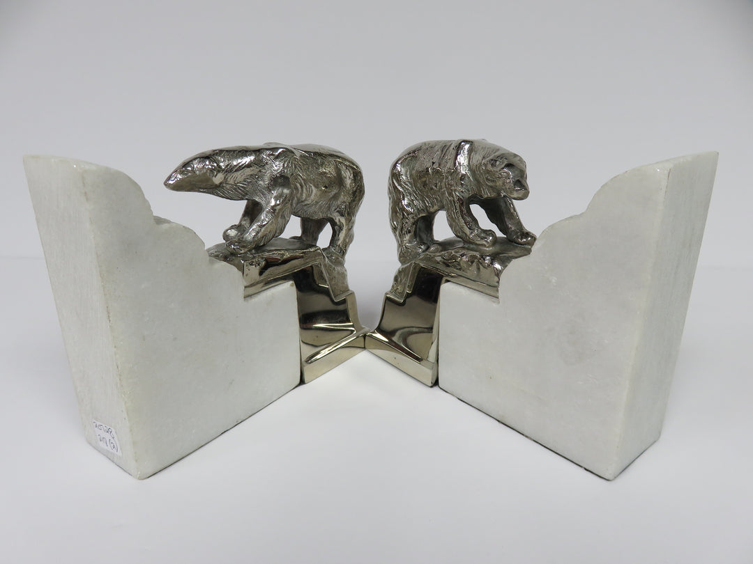 Art Decco Polar Bear Bookends