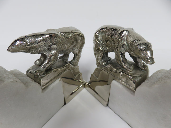 Art Decco Polar Bear Bookends