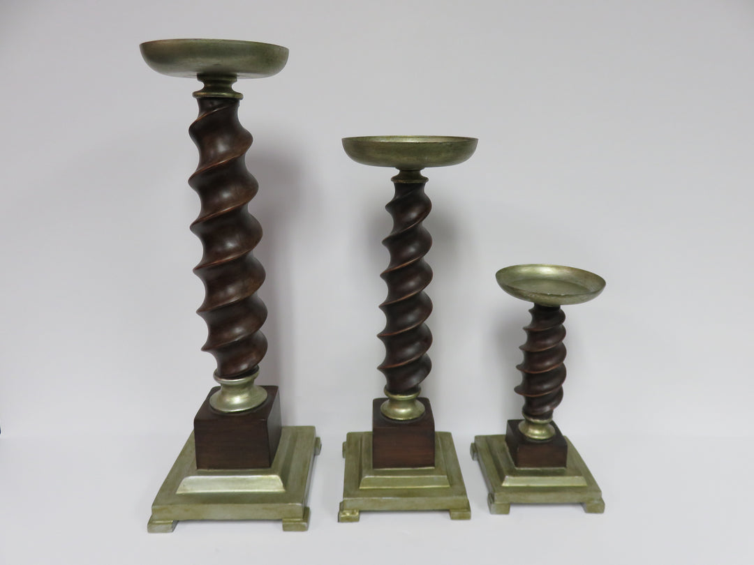 Trio of Candleholders