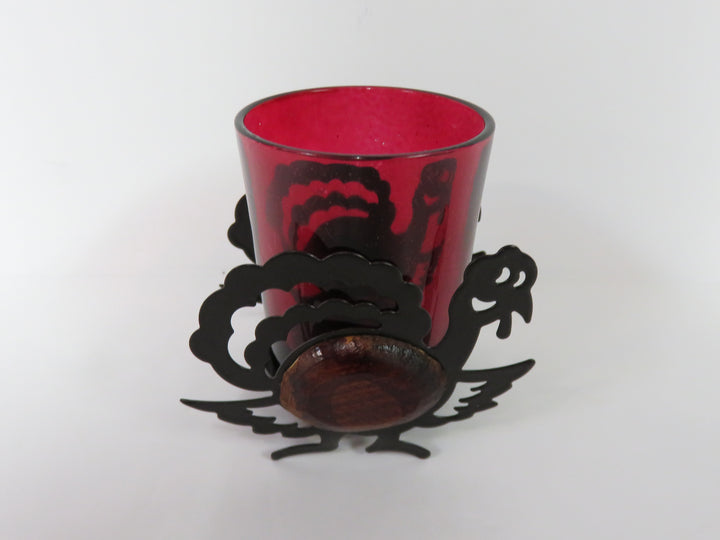 Metal Turkey Votive Holders