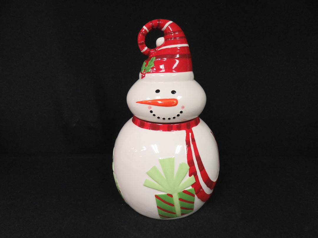Pier 1 Snowman Cookie Jar