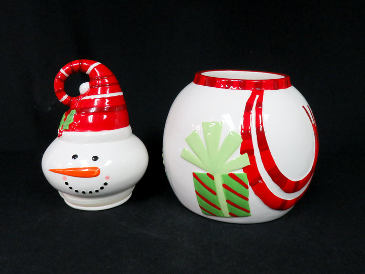 Pier 1 Snowman Cookie Jar