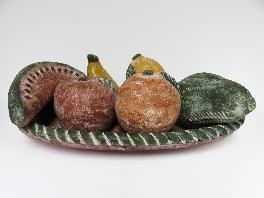 Terra Cotta Bowl and Fruit