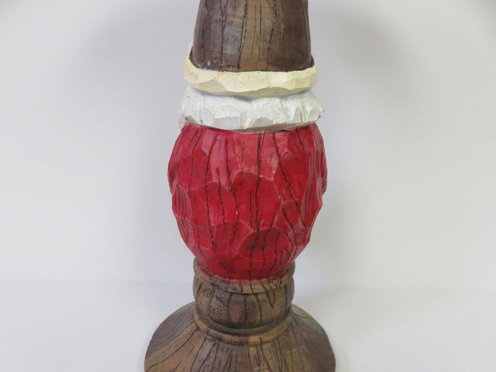 Santa Pilllar Candle Holder