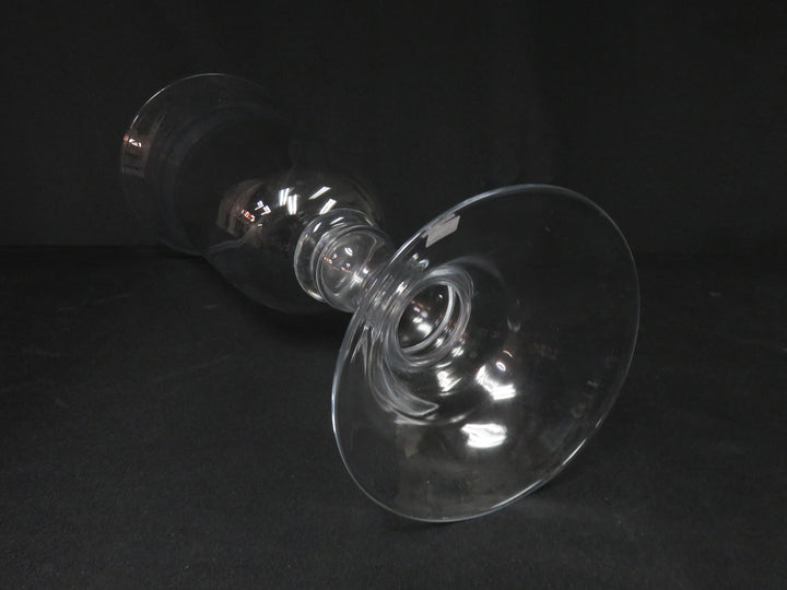 Handlblown Clear Glass Hurricane
