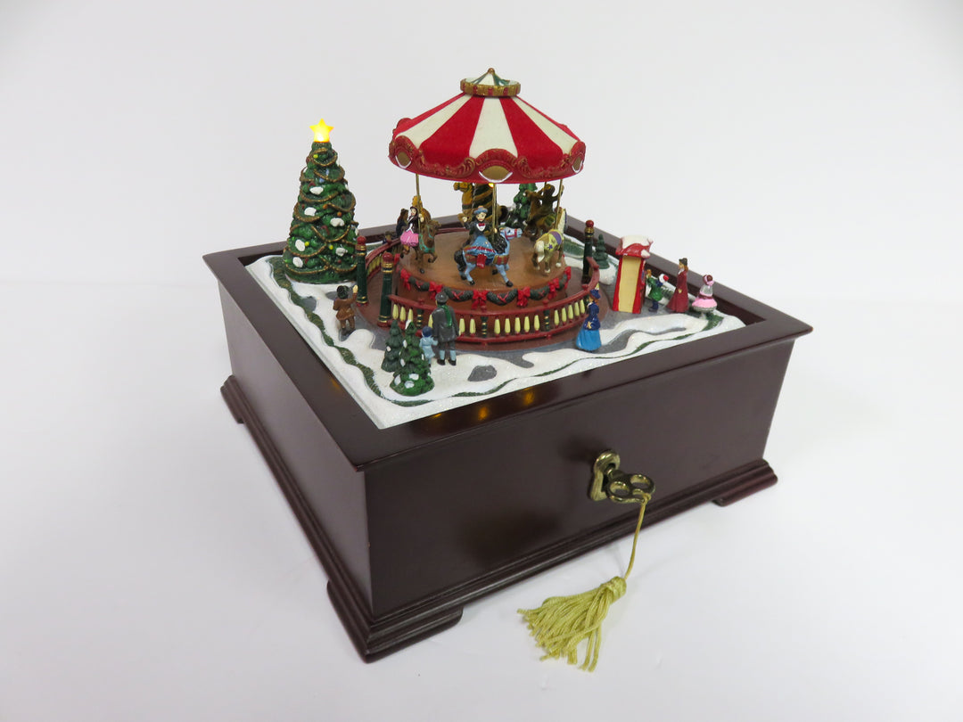 Christmas Carousel Music Box